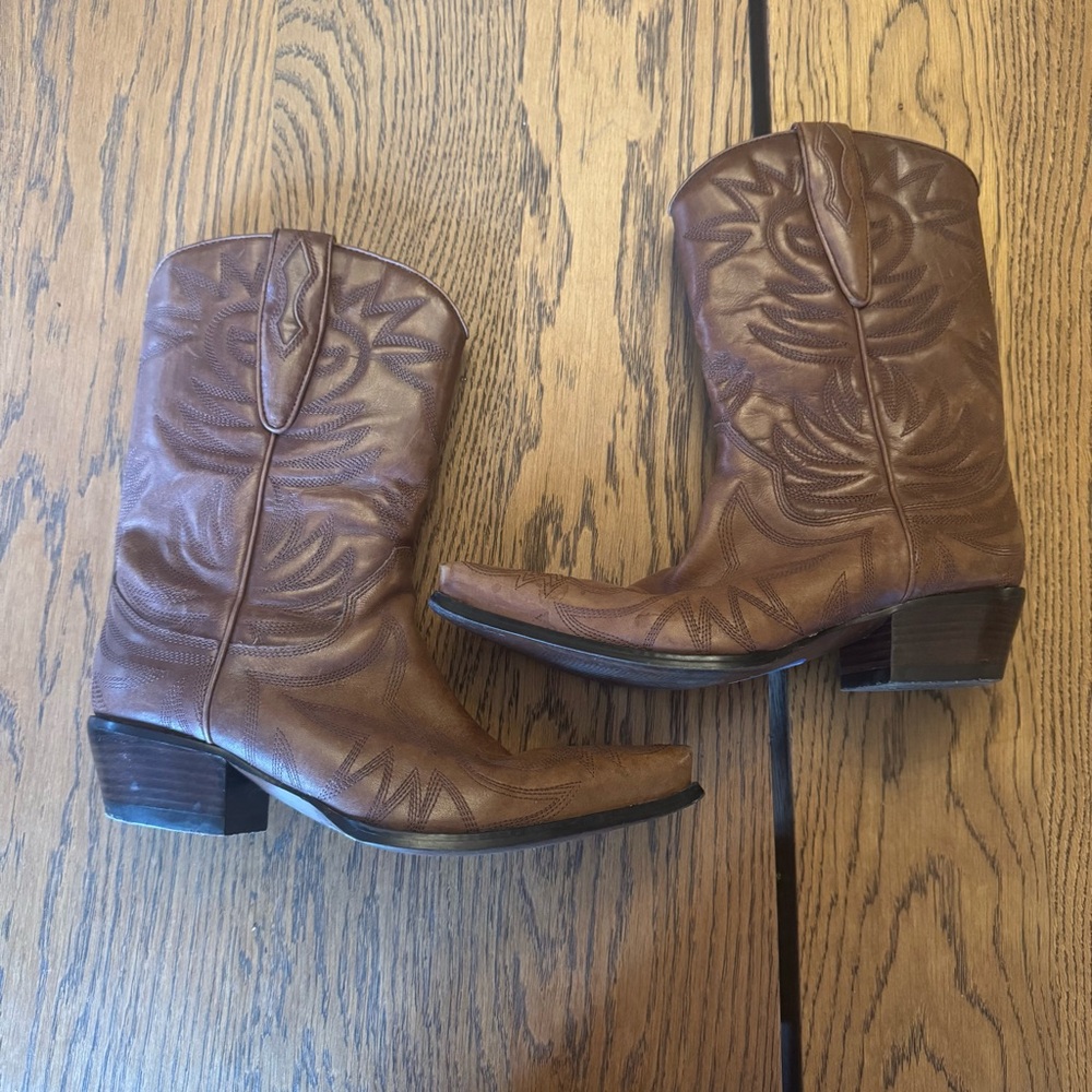 Guess by Mariano Vintage Leather‎ Cowboy Boots Western Pointed toe Leather 7 M